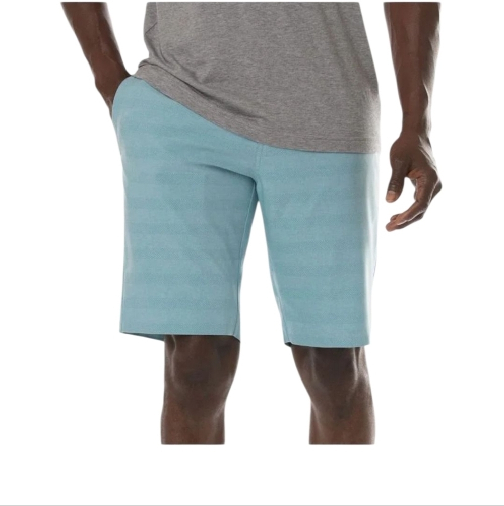 TRAVIS MATHEW Lake Powell Light Blue Moisture Wicking Golf Shorts 38
